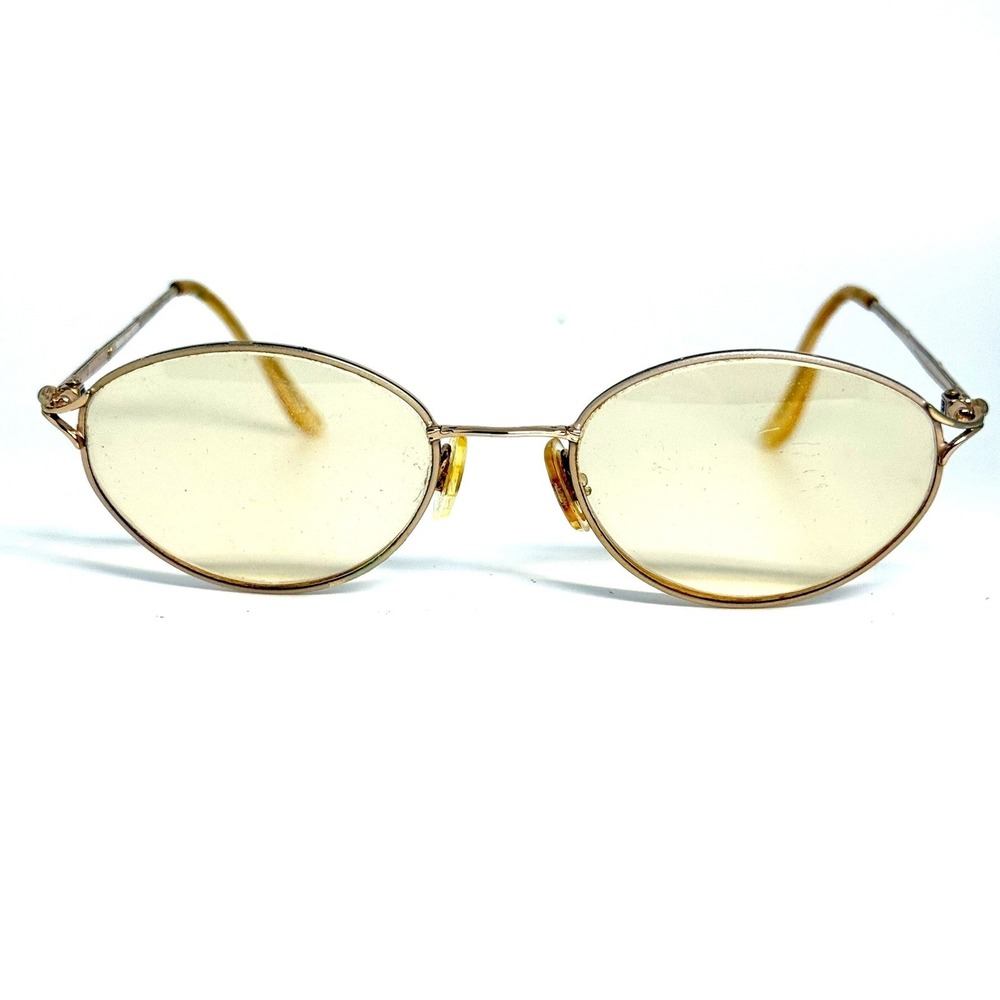 Sophia Loren Zyloware M108 Gold Oval Eyeglass Frames Vintage 135mm